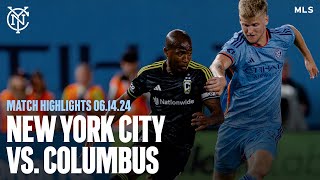 Match Highlights  New York City FC vs Columbus Crew  June 14 2024 [upl. by Yeorgi]