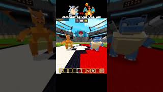 Blastoise vs Charizard comment who will win gaming minecraftshorts minecraft pokemon [upl. by Alber]