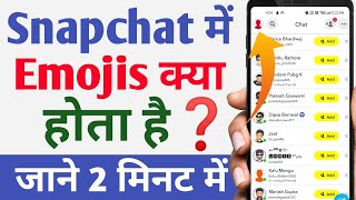 Snapchat me 😍Emojis ka kya matlab hota hai  Next to names  Snapchat Emojis Explained  Meanings [upl. by Koblick965]