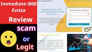 Immediate i800 Evista Review THIS IS A SCAM Scammed By Immediate 34  Scam or Legit Report [upl. by Aleacin]