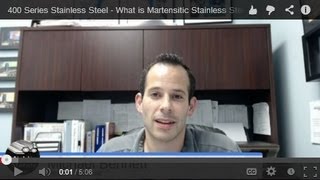 400 Series Stainless Steel  What is Martensitic Stainless Steel [upl. by Rutter]