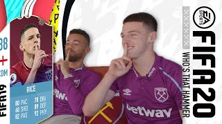 DECLAN RICE amp RYAN FREDERICKS GUESS ICONIC WEST HAM FIFA CARDS  FIFA 20 [upl. by Ramed529]