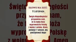 11 listopada Święto Niepodległości Polski🌹💝modlitwa jesus bóg łaska Polska [upl. by Ynehpets]