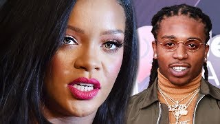 Rihanna amp Chris Brown React To The King Of RampB  Hollywoodlife [upl. by Yarazed]