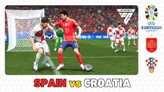 EURO 2024  EA FC 24  SPAIN vs CROATIA [upl. by Dave]