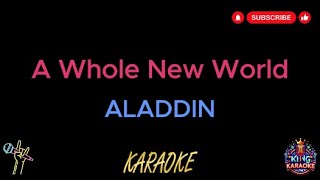 Aladdin  A Whole New World Karaoke Version [upl. by Druce]