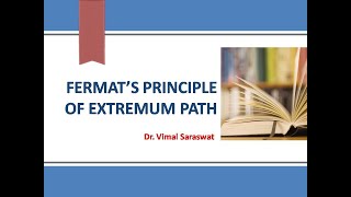 Fermat’s principle of extremum path [upl. by Evets]