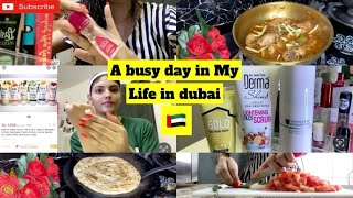 A BUSY DAY IN MY LIFE IN DUBAI🇦🇪Mini Facial amp Mil kar Chicken Karahi Banatay hain😋 [upl. by Tremaine]