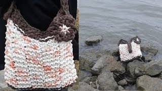 Taschen stricken  Anleitung  Teil 1 [upl. by Nelda]