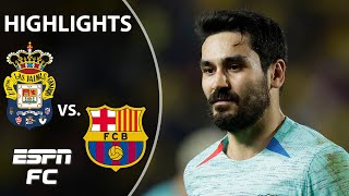 LATE PENALTY DECIDES IT ⚽ Las Palmas vs Barcelona  LALIGA Highlights  ESPN FC [upl. by Anisamot]