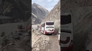 Karakoram Highway road dangerous road in gilgit baltistan mountains ytshorts yotricks [upl. by Dnaltiac755]