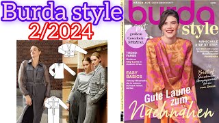 Burda style 22024  full preview and complete line drawings 🙂❤❤ [upl. by Yriek]