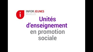 Lenseignement de promotion sociale [upl. by Garfield]