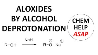 deprotonation of alcohols to make alkoxides [upl. by Inahpit388]