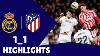 Atlético de Madrid vs Real Madrid  LaLiga Highlights  11 Draw [upl. by Lesna]