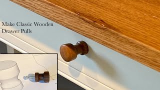 How to Make Classic Wooden Drawer Pulls [upl. by Saks611]