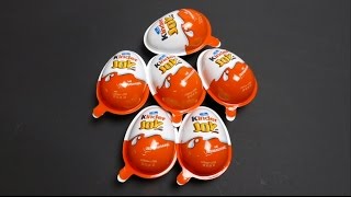 6 Kinder Joy Surprise Eggs with Toys from Germany [upl. by Einahpts884]