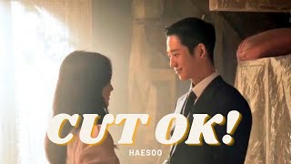 HAESOO HAEINxJISOO  After the director says quotCUT OKquot then YOUNGSOO become to HAESOO [upl. by Arodnap124]