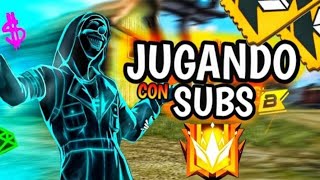 FREE FIRE EN VIVOJUGANDO CON SUBS 😱 SALAS PRIVADAS [upl. by Mallen]