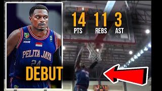 JUSTIN BROWNLEE DEBUT GAME HIGHLIGHTS IBL PELITA JAYA  NAGPAKILALA AGAD SI BROWNLEE SA INDONESIA [upl. by Leen]