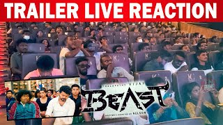 Beast Trailer Reaction  beast trailer theatre response  thalapathy vijay  beast trailer tamil [upl. by Aneras220]