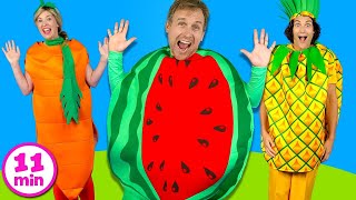 Yummy Fruits and Vegetables  Kids Songs Collection [upl. by Aehr284]