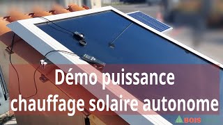 Démo performance chauffage solaire à air [upl. by Iaoh]