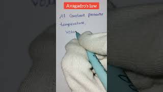 Avogadros law  physics class 10 physics avogadrolaw [upl. by Euqitsym]