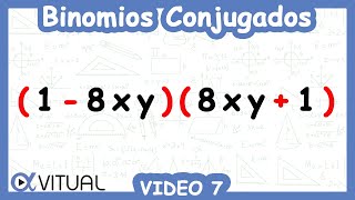 Binomios conjugados video 7 [upl. by Ecinna]