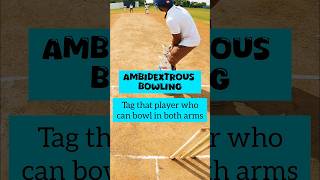 Ambidextrous Bowling cricket bowling cricketlover goprocricket ipl trending spinbowling [upl. by Enelrak857]