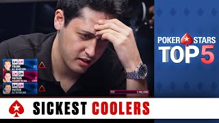 Top 5 Sickest Poker Coolers ♠️ Poker Top 5 ♠️ PokerStars Global [upl. by Allx890]