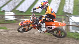 Jeffrey Herlings Wide Open at the Practice Track  RAW Motocross Video [upl. by Frederick]