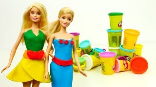 Video mit Barbie  Wir kneten mit Play Doh [upl. by Ahsieym955]