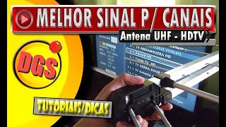 🔸 Como achar melhor sinal Digital para instalar a antena Digital UHF [upl. by Estey]