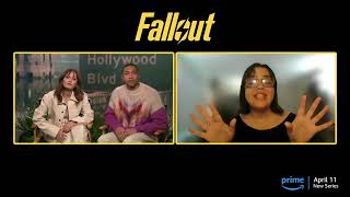 Ella Purnell and Aaron Moten talk bringing the world of Fallout to life [upl. by Palmer]