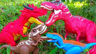 Hunting Dinosaurs Jurassic DominionTrex BrachiosaurusKinggidorah KingKong animal revolt battle [upl. by Dnalra]