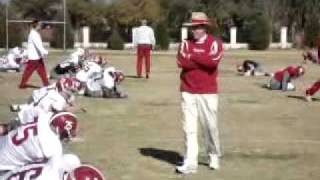 Scott Cochran stretches out Tide before Capital One Bowl [upl. by Harris]