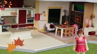 💛 Playmobil Herbstroomtour im modernen Wohnhaus  Pimp my Playmobil ROOM MAKEOVER [upl. by Briano]