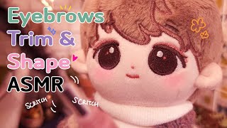 No Talking Eyebrows Trmming amp Shaping Makeup ASMR  Layered Sounds [upl. by Hobey568]