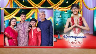 Upanayanam Ceremony Advaith  2024  Balaji Digital Vision [upl. by Novelia441]