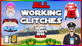 SOLO ALL WORKING GTA 5 ONLINE GLITCHES IN 1 VIDEO BEST CLOTHING GLITCHES AFTER PATCH [upl. by Sammons666]