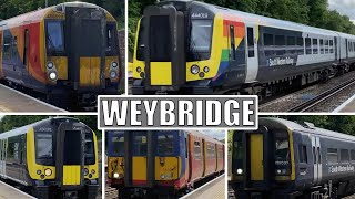 Trains at Weybridge  210522 [upl. by Juline]