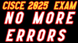 Will ICSEISC Board Exams 2025 No More Errors in 2025 🔥  MUST WATCH ✅TuitionICSEOnline ICSE 2025 [upl. by Nnasus]