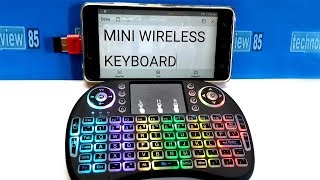 Mini Wireless Keyboard with Touchpad  Unboxing review [upl. by Jeana]