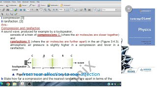 Exam Style Q3 to Q5 Sounds Sec34 part E IGCSE and O level Physics 5054 [upl. by Refynnej]