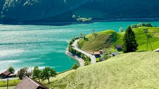 Lungern Switzerland  best hiking route over Lake Lungern 🇨🇭 [upl. by Eppesiug]