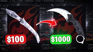 I WENT FROM 100 TO 1000 ON HELLCASE  CS2 CASE OPENING HELLCASE  Hellcase Promo Code 2023 [upl. by Airetal]