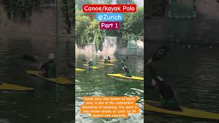 Part 1 Canoe polo also known as kayak polo polo kayak kayakpolo watersports canoe [upl. by Nohsed]