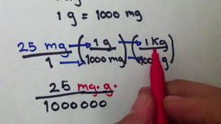 PASAR DE MILIGRAMOS A KILOGRAMOS Conversión de unidades [upl. by Etneciv]