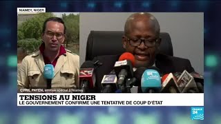 Tentative de coup dÉtat au Niger  le gouvernement annonce plusieurs arrestations [upl. by Ardnaek]